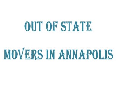 Out of State Movers in Annapolis