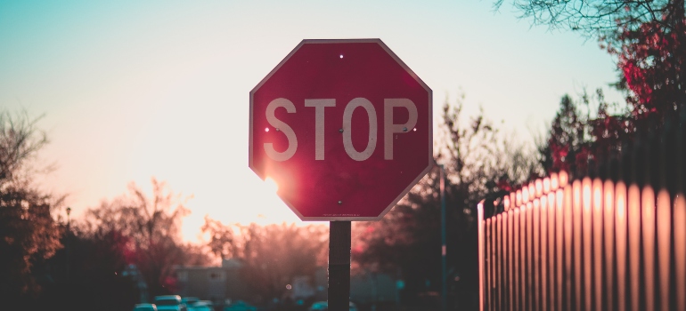A stop sign on the street.