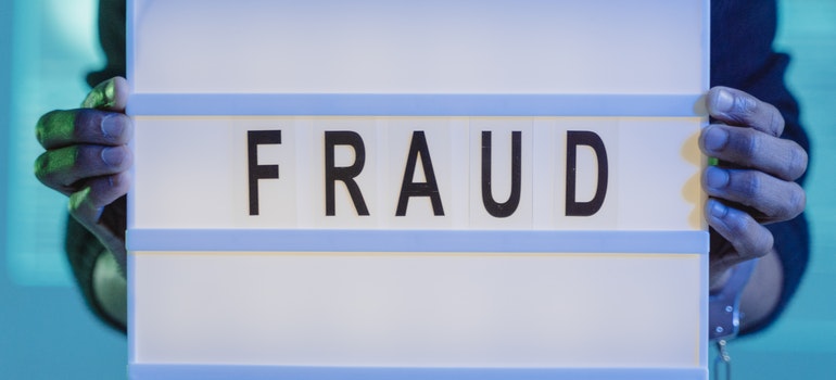 A fraud sign 