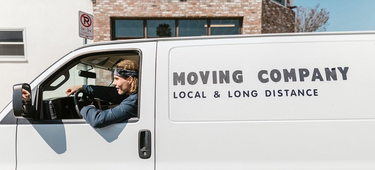 a moving van