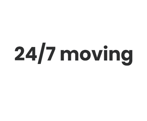 24/7 moving company logo