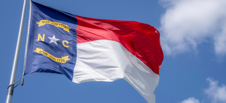 A flag of North Carolina.