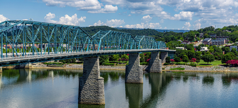 A birdge in Chattanooga on the Tennessee River.