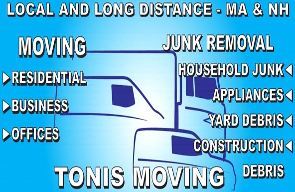 Toni's Moving & Removing company logo