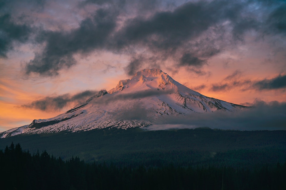 A mountain in Oregon.