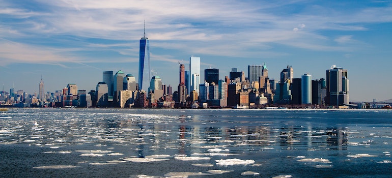 Waterfront view of Manhattan's Skyline