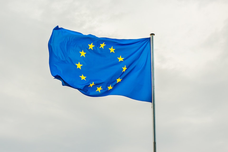 the flag of EU