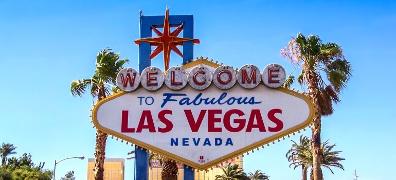 sign that says welcome to fabulous Las Vegas