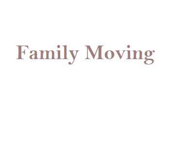 Family Moving company logo