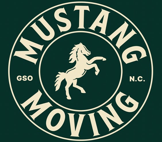 Mustang Moving company logo