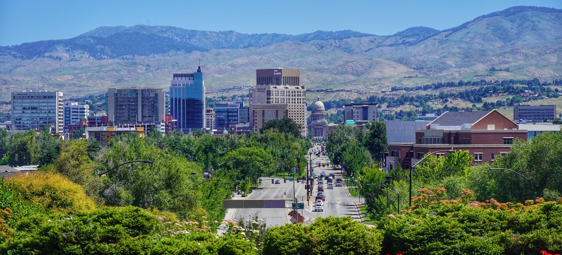 Aerial photo of Boise