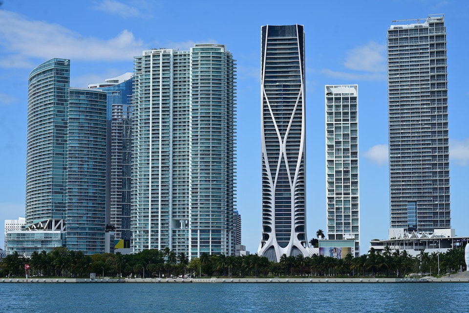 Waterfront buildings in Miami