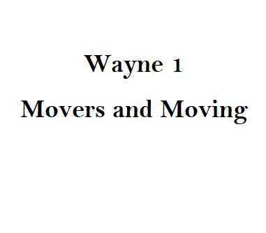 Wayne 1 Movers and Moving company logo