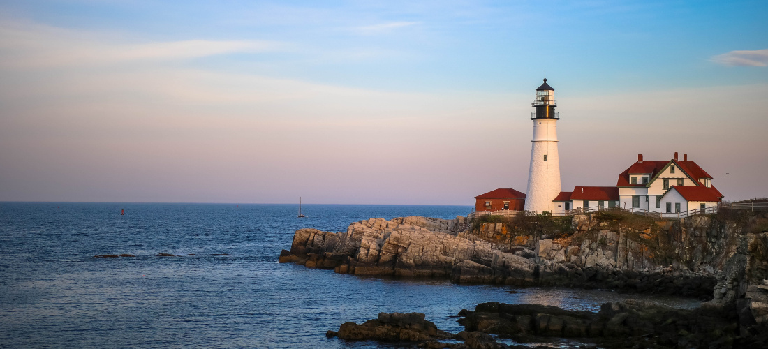 A lighthouse in Maine