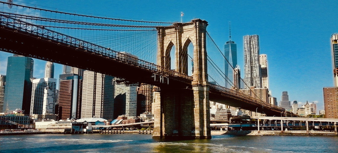 Brooklyn Bridge on a sunny day