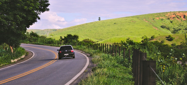 A car on the road