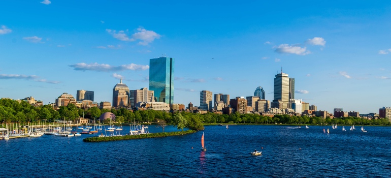 Boston Skyline on a sunny day