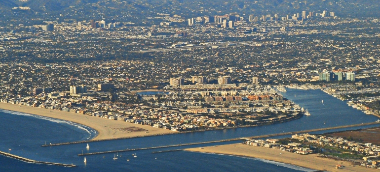 Aerial photo of LA