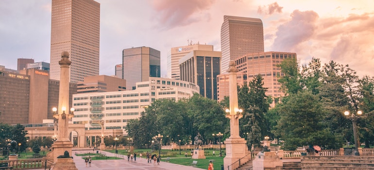 Buildings in Denver, one of the best US cities for millenials.