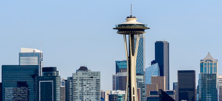 A skyline of Seattle