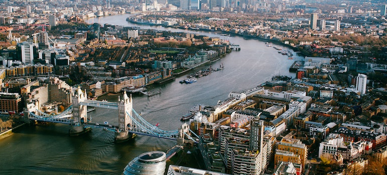 Aerial View of City Buildings You Can Enjoy After Moving to London From US.