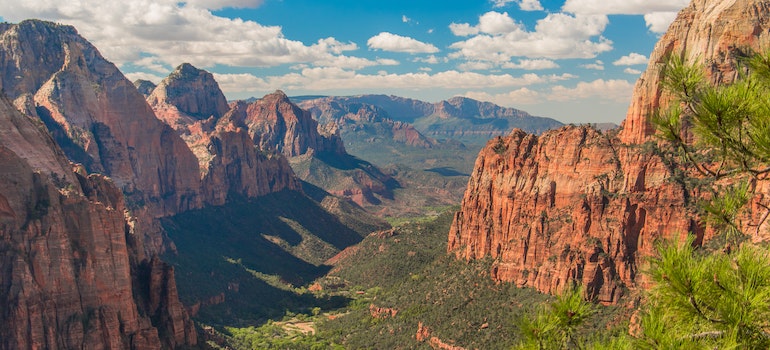 A panoramic photo of the Grand Canyon in one of the best states for retirement