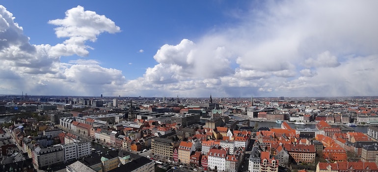 Copenhagen photographed from air