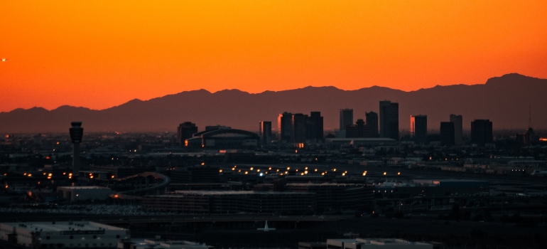 A photo of Phoenix after sunset