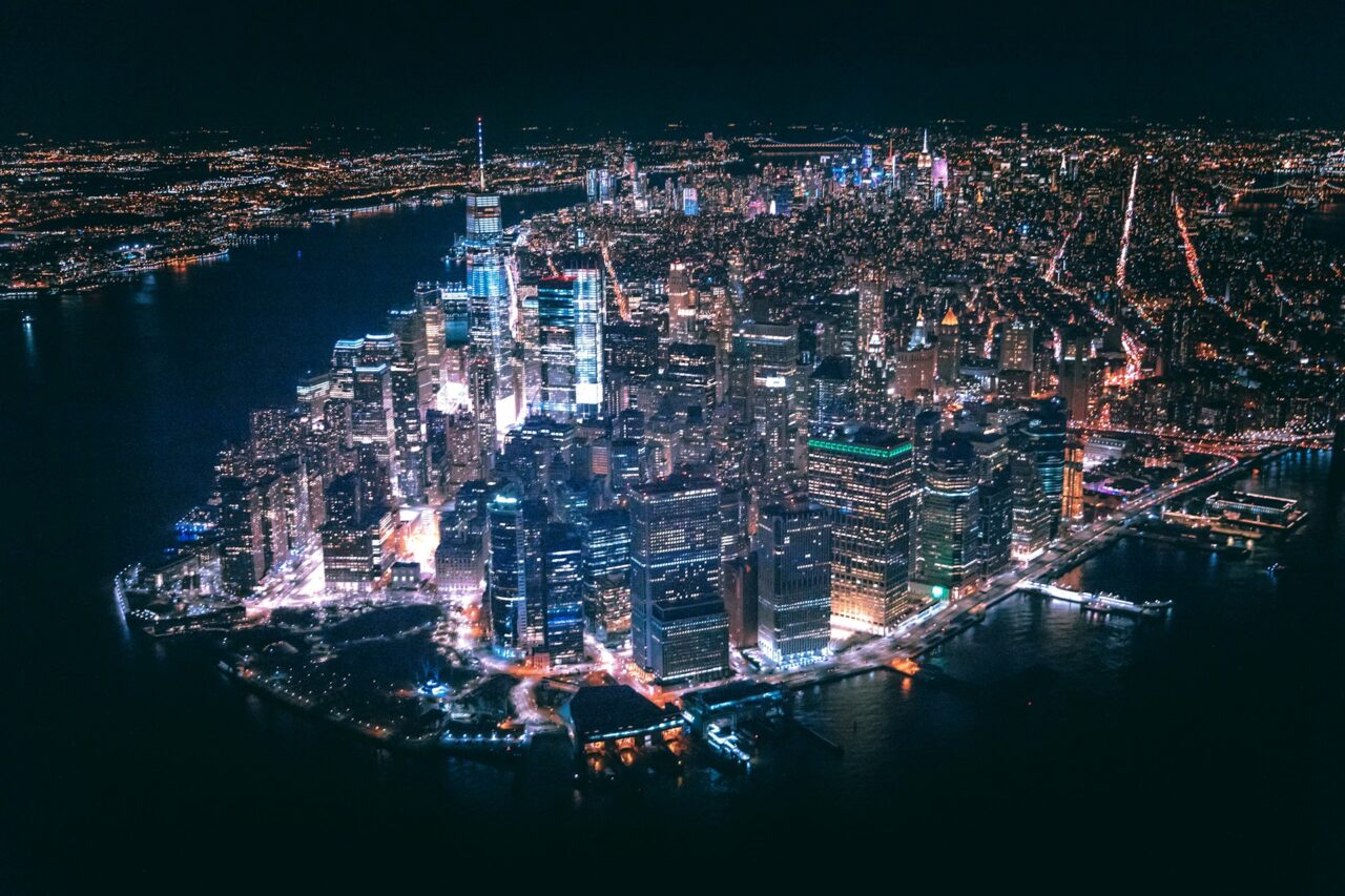 New York during the night