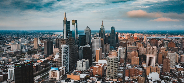 An areal view of Philadelphia