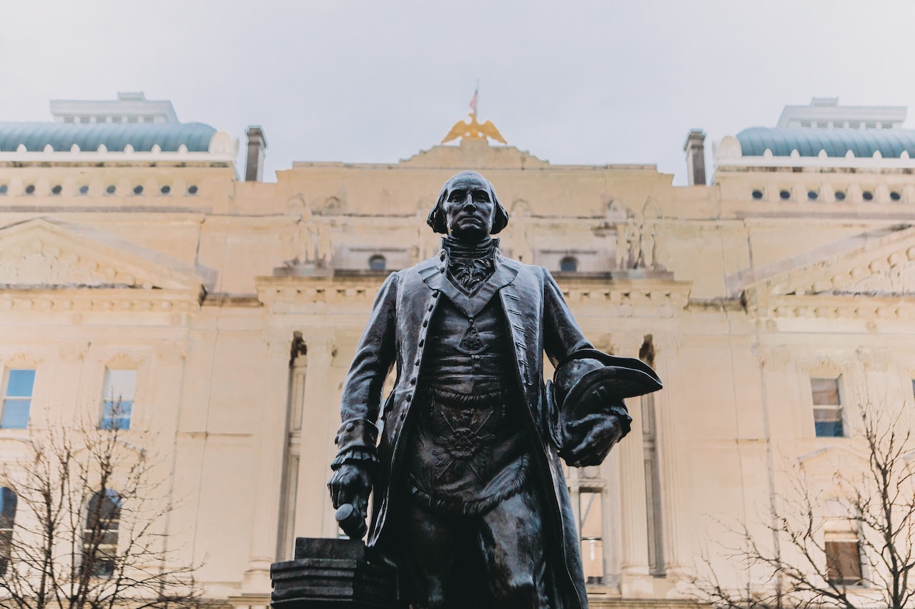 Statue of George Washington in Indiana