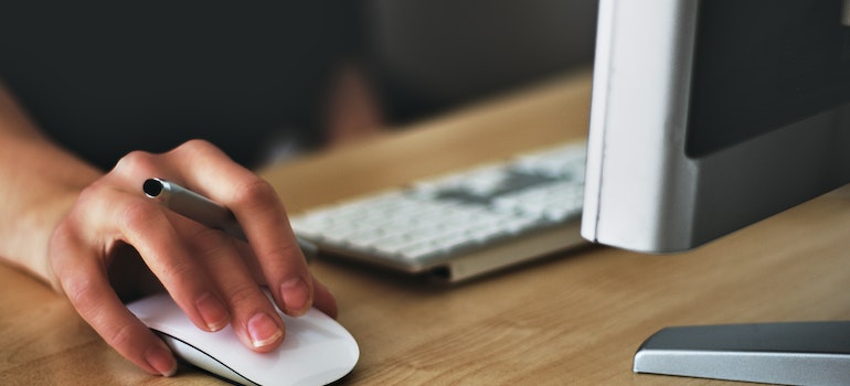 a person researching moving made easy