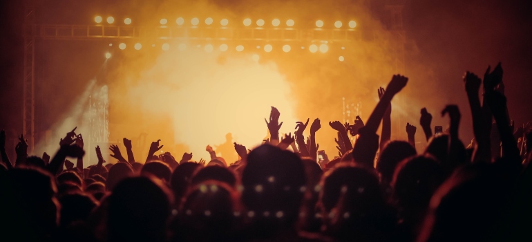 Picture of people in a concert