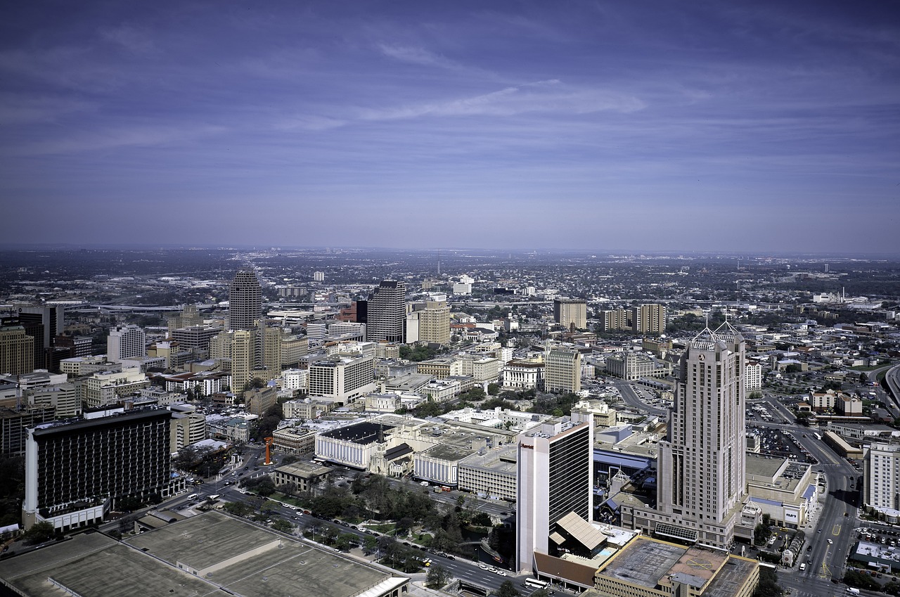 San Antonio Texas aerial shot