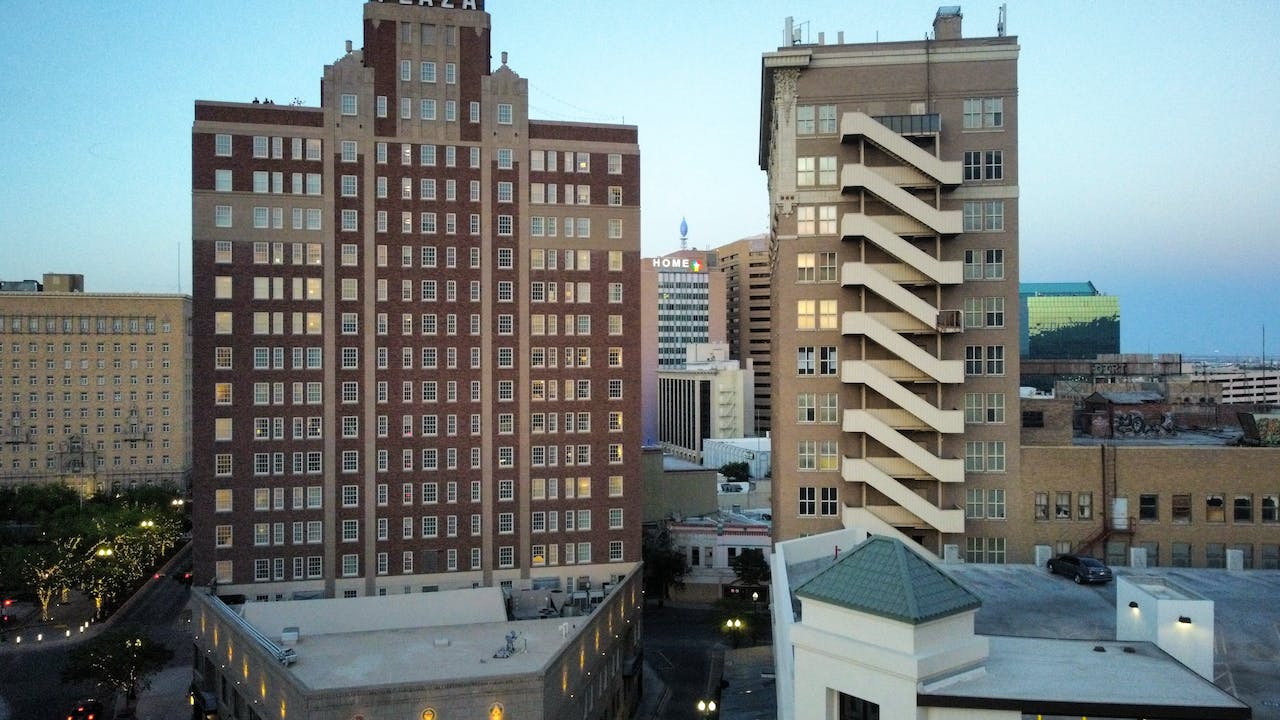 A view of buildings in El Paso