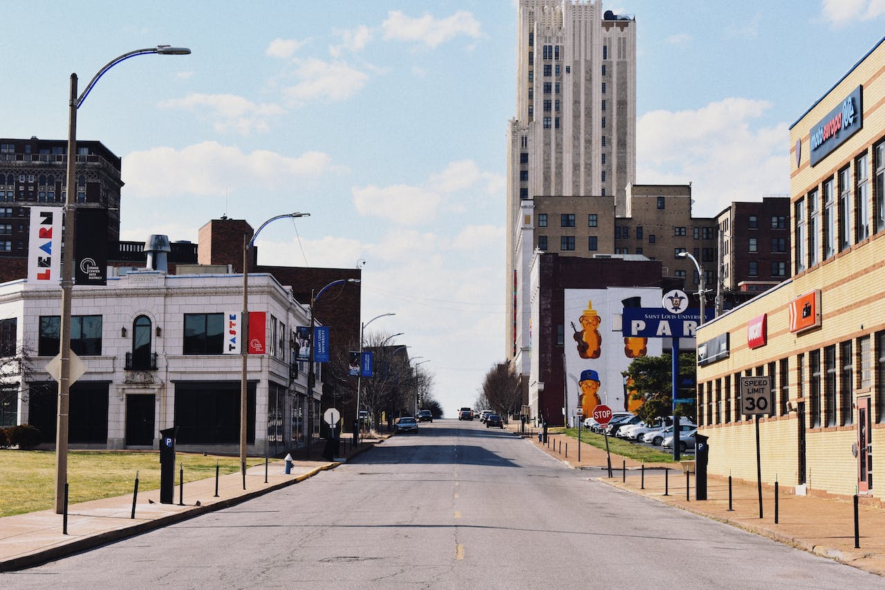 a road in the city of St. Louis, Missouri