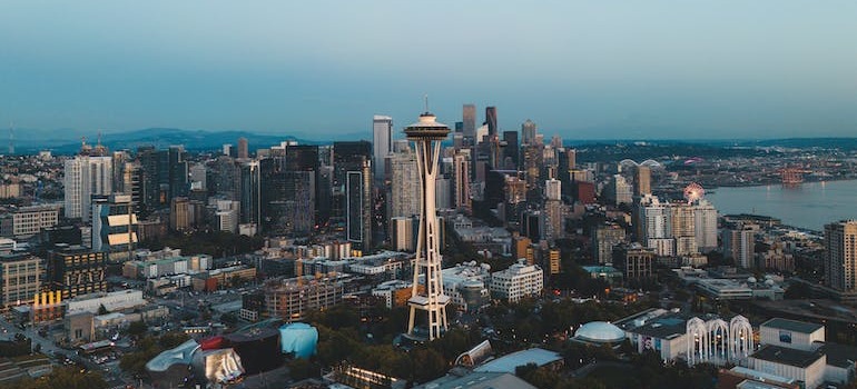 A view of Seattle from above