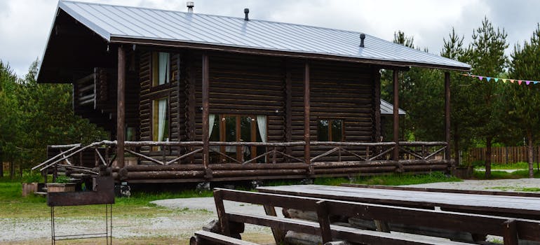 brown wooden cabin