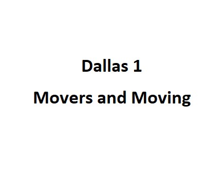 Dallas 1 Movers and Moving company logo