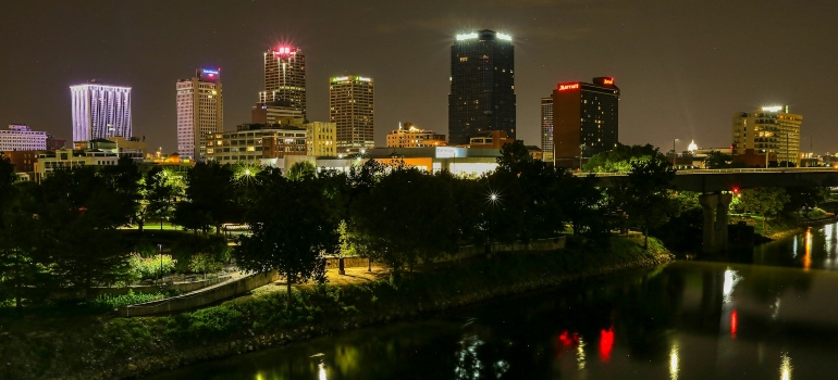 Picture of Little Rock during the night