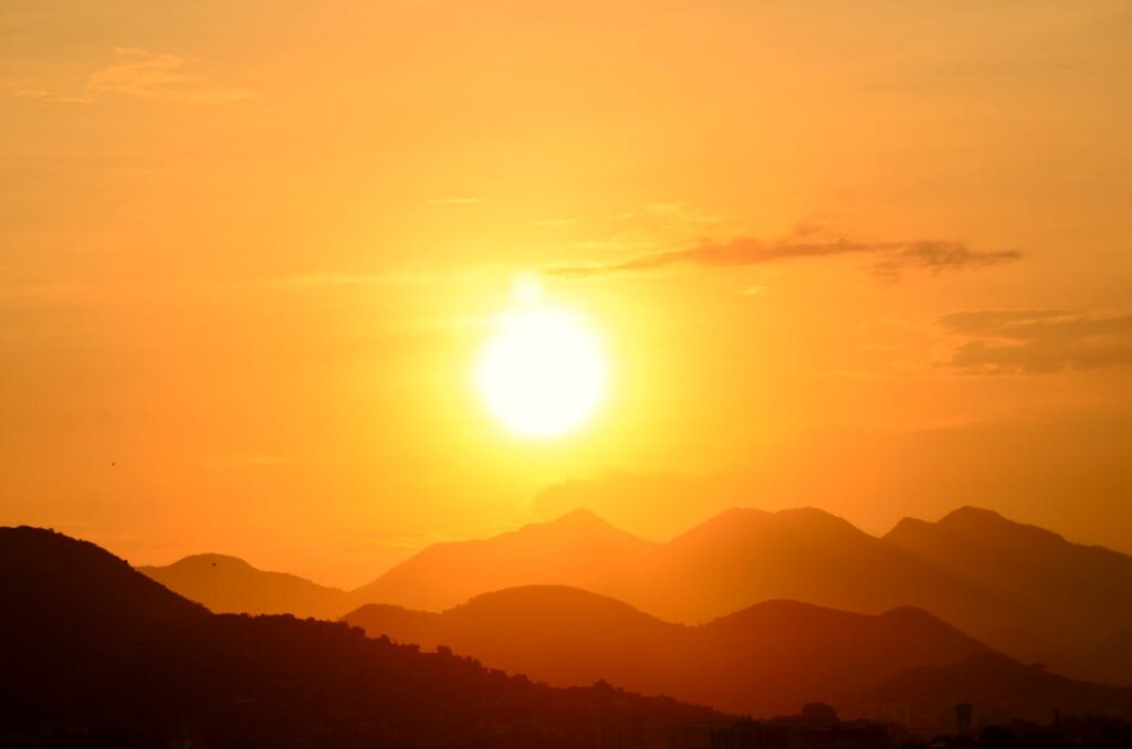 sun shining
