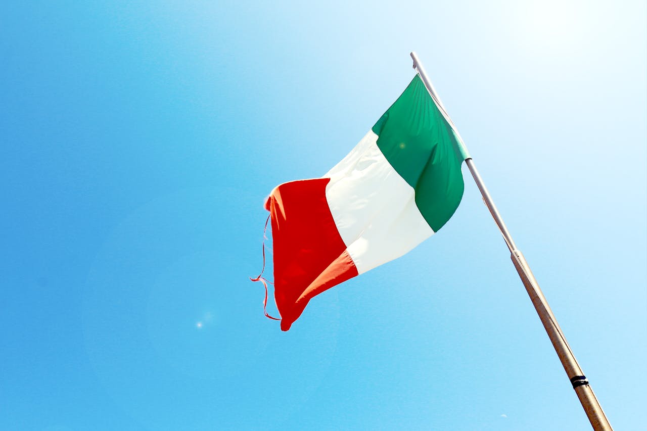 a flag of Italy