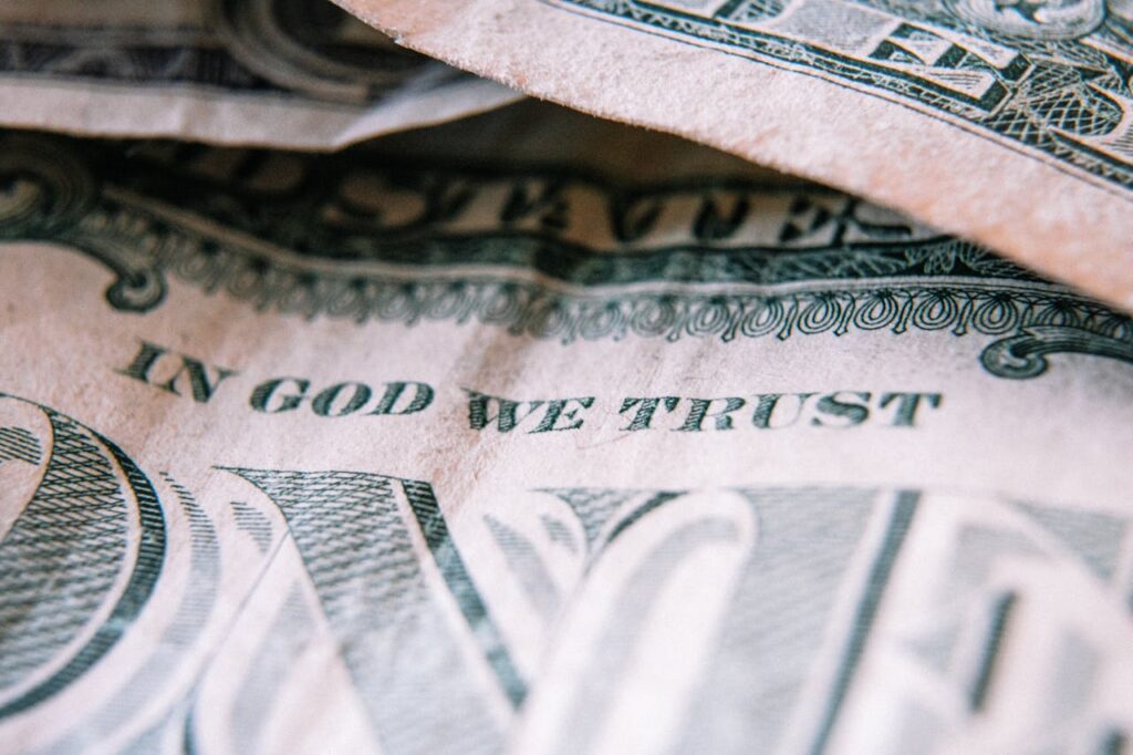 American dollar paper bill