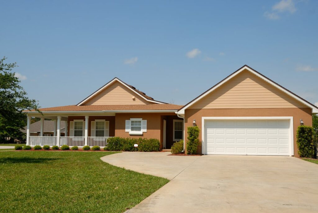 a house with front yard