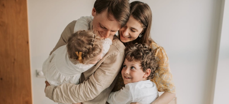 Picture of a family of 4