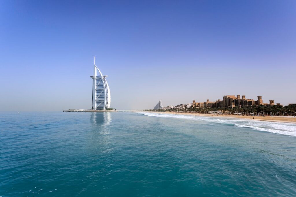 a beach in Dubai