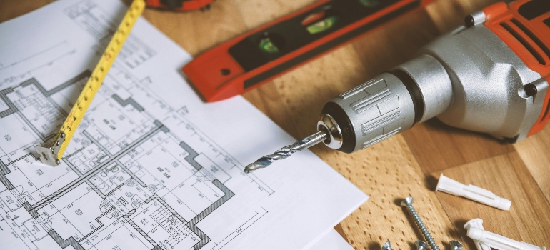 Floor Plan on Table