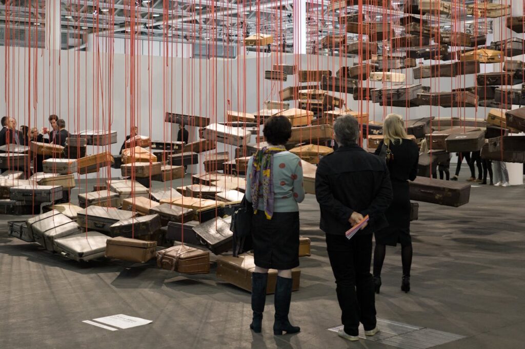 people in a museum