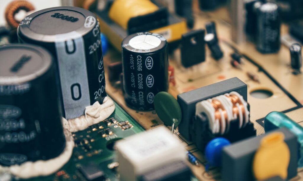black computer components