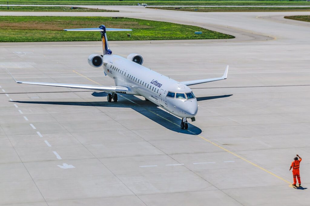 an airplane